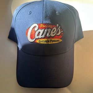 Raising Cane's Chicken Fingers Blue Baseball Cap Velcro Strap